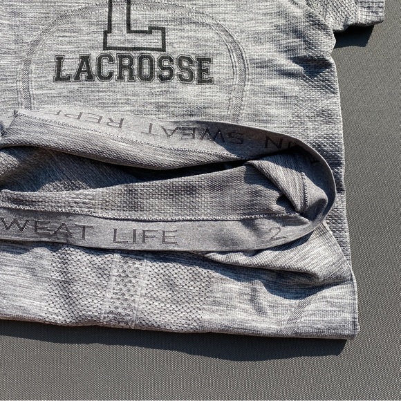 Lululemon Swiftly Tech Short Sleeve Crew heathered grey lacrosse 2 - Picture 3 of 5